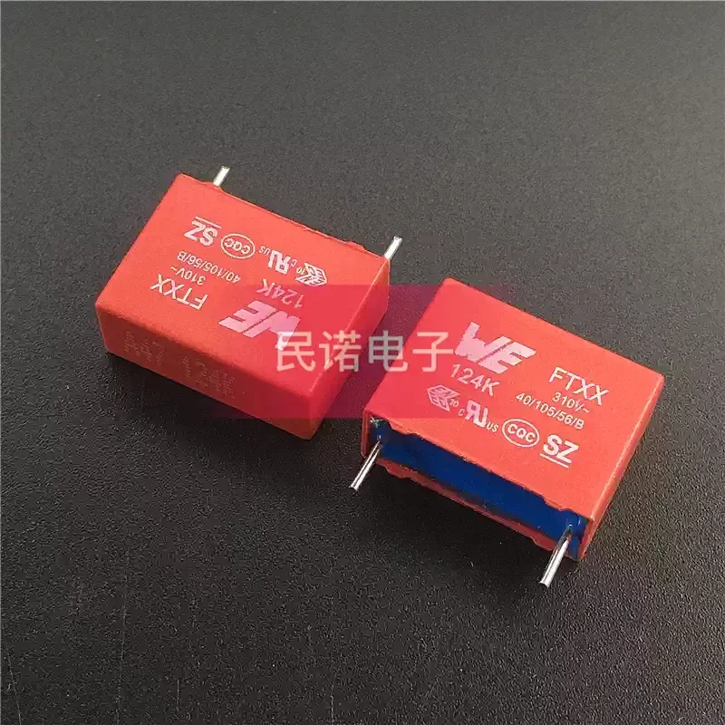 10pcs Safety calibration film capacitor WE FTX2 275V 310V AC 0.12UF 124 120NF P15mm