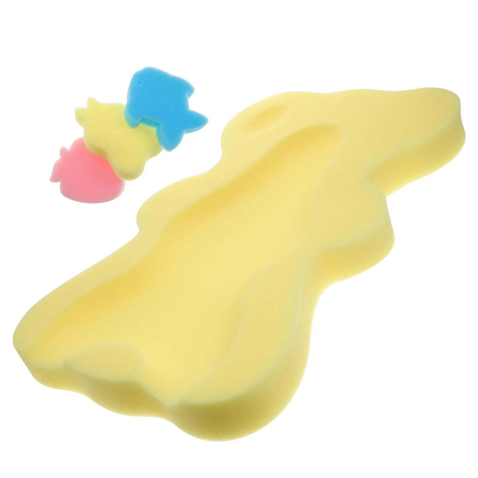 

Infant Bath Sponge Mat Newborn Bath Support Cushion Anti-Slip Gentle Skin-Friendly Bathtub Mat for Baby Shower Comfort