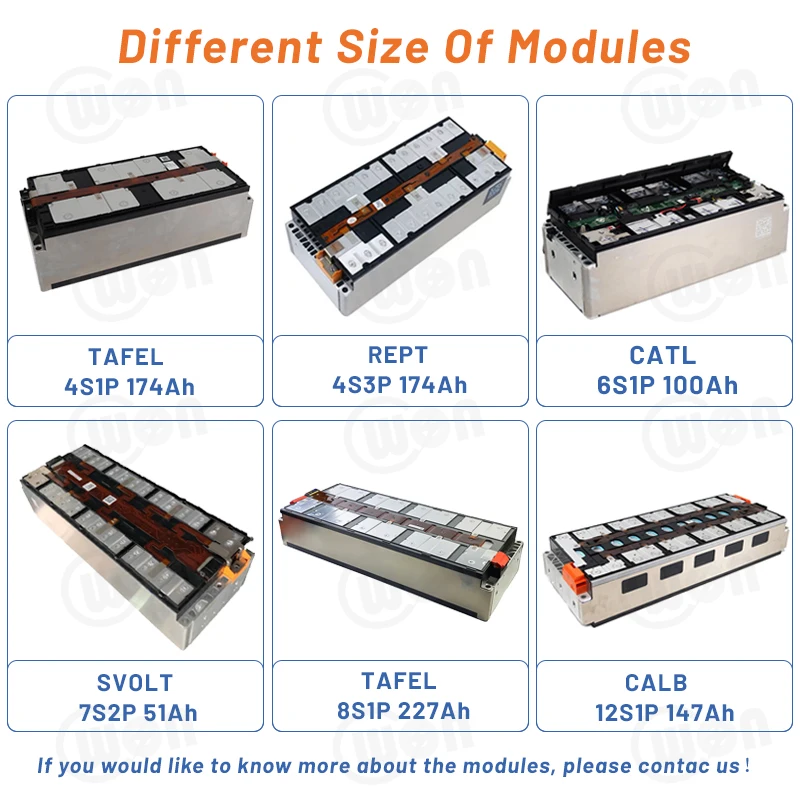 44.4v Catl 6S1P 12S1P 200ah 180ah  Energy Storage Electric Car Ev Power Modules Ev Nmc Battery Module