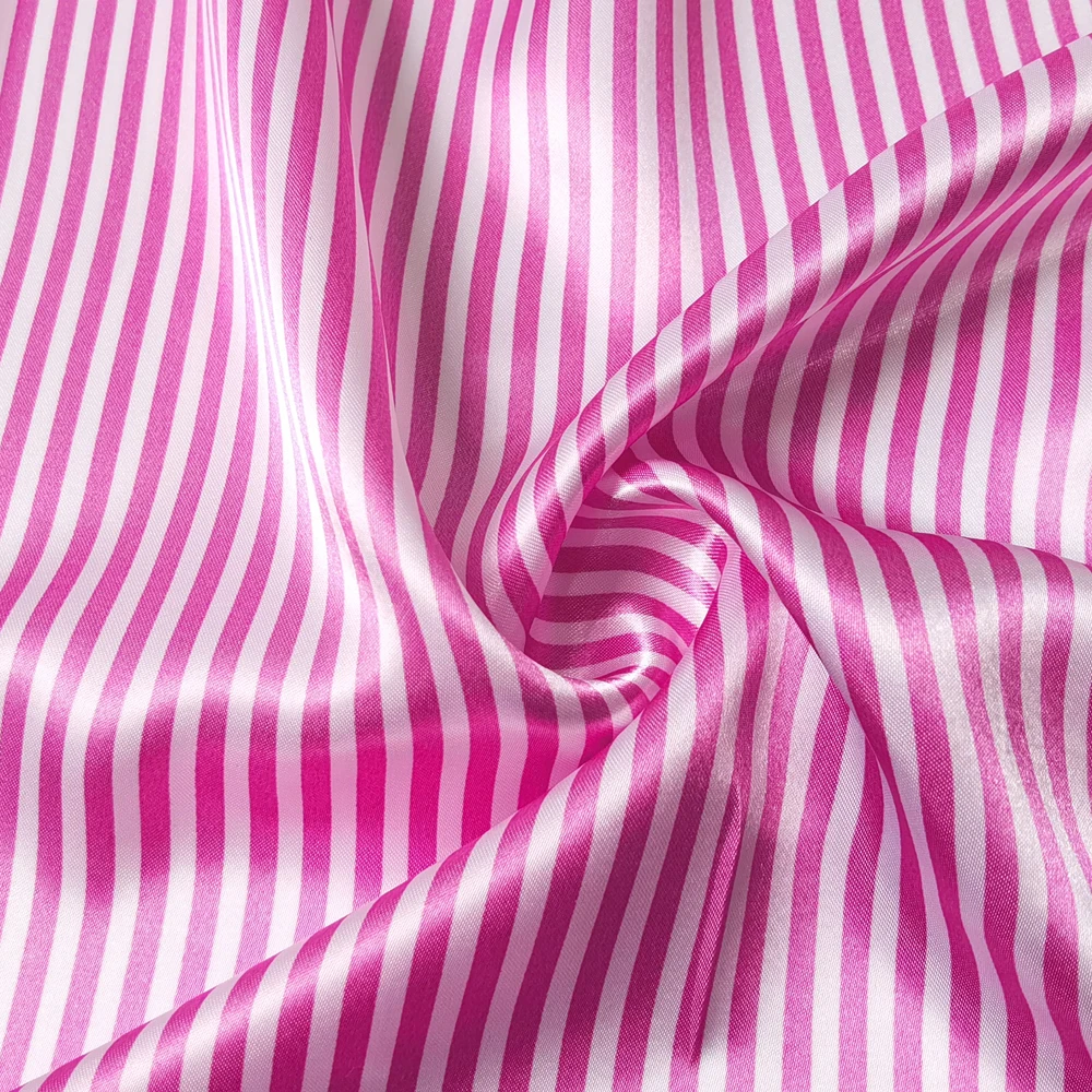 Satin-Stoff 58 Zoll Breit | 2 Meter | 5 Meter | Gestreiftes Material Futterstoff Seidiger Satin Großhandel – Detail 24