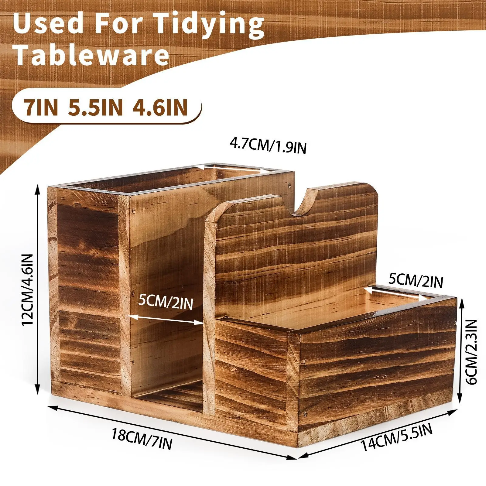 Napkin Salt and Pepper Holder Desktop Tissue Holder Box Space Saving Kitchenware Storage Rack for Kitchen Restaurant Home Use