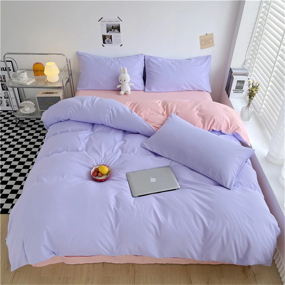 1PC Solid Color Duvet Cover Thickened 220x240cm Bed Cover housse de couette Bedroom Decor Queen King Quilt Covers No Pillowcase