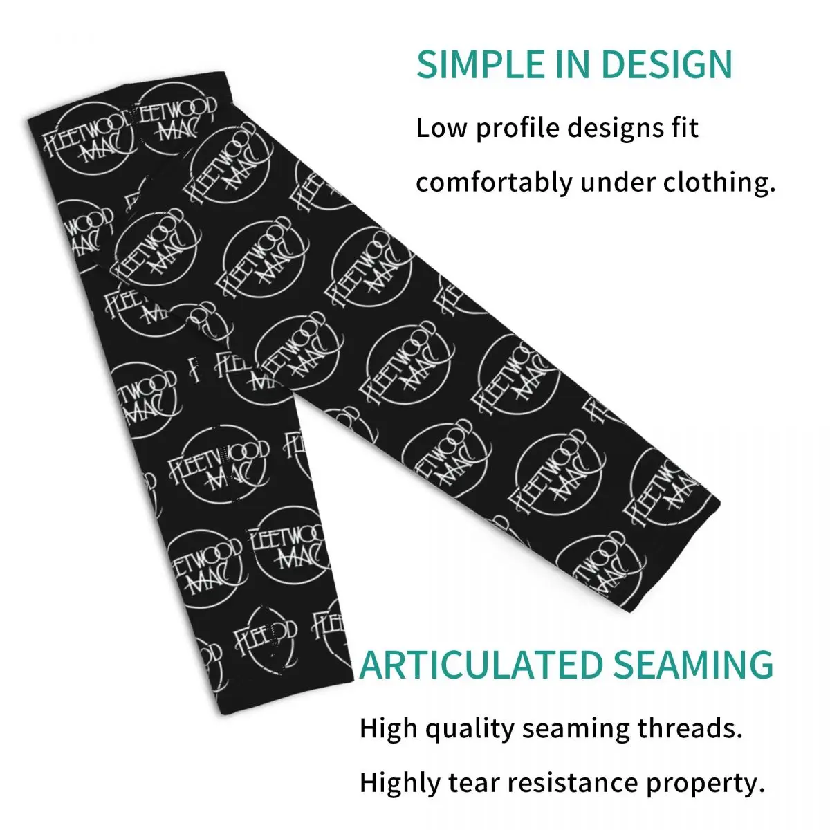 Klassisches Logo Fleetwood Mac Outdoor Armstulpen Sonne UV-Schutz Abdeckung Sommer Radfahren Tattoo Ärmel