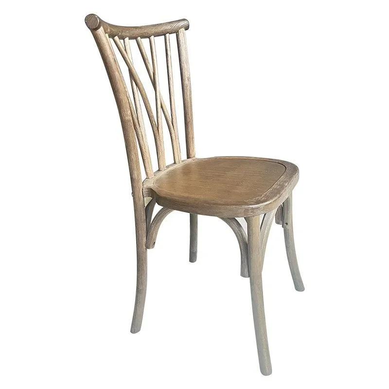 

'luxury classic cross back chair, rattan seat Willow