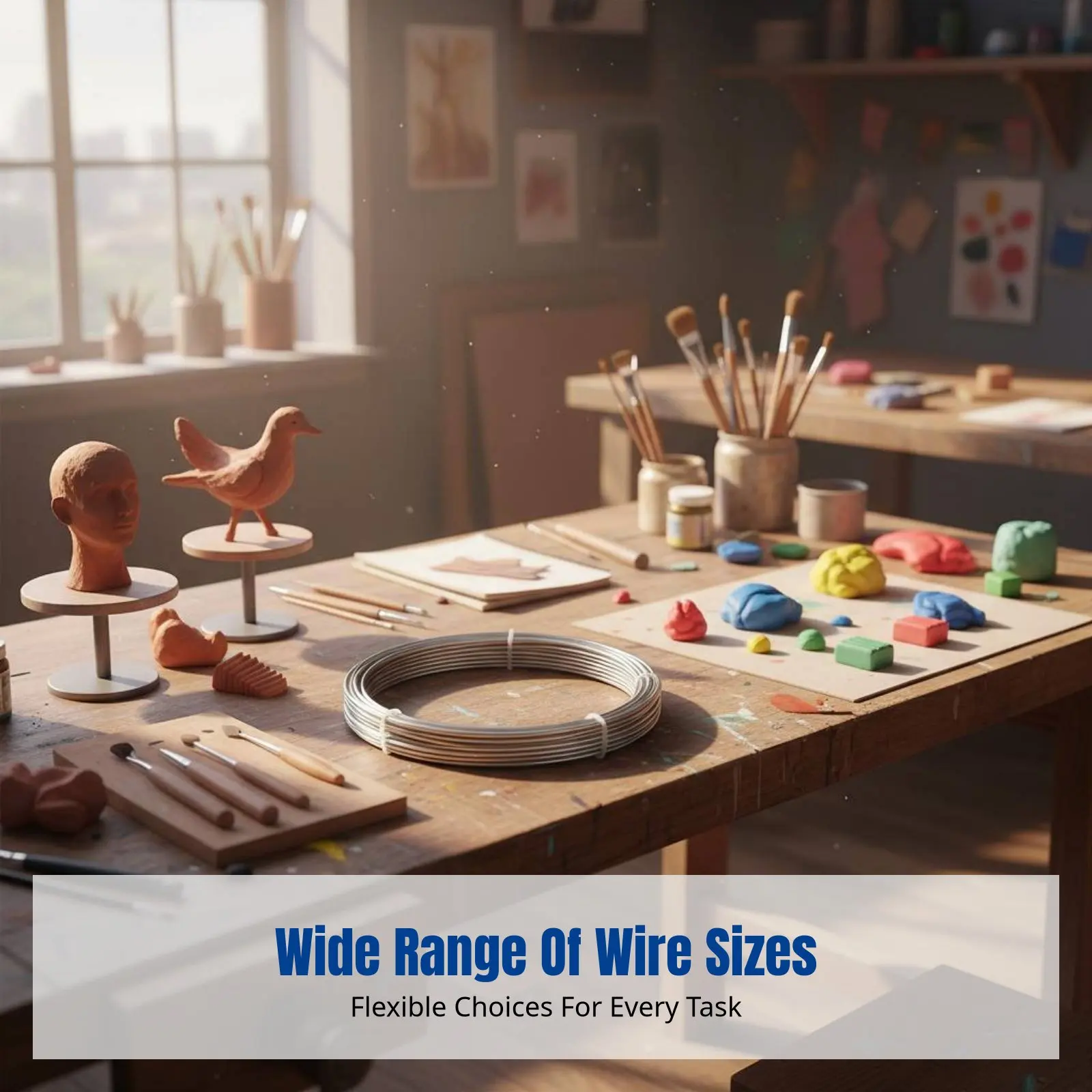 

Aluminum Armature Wire, Model Iron Wire, Support Frame, DIY Craft Material for Clay, Sculpture, Soft Pottery