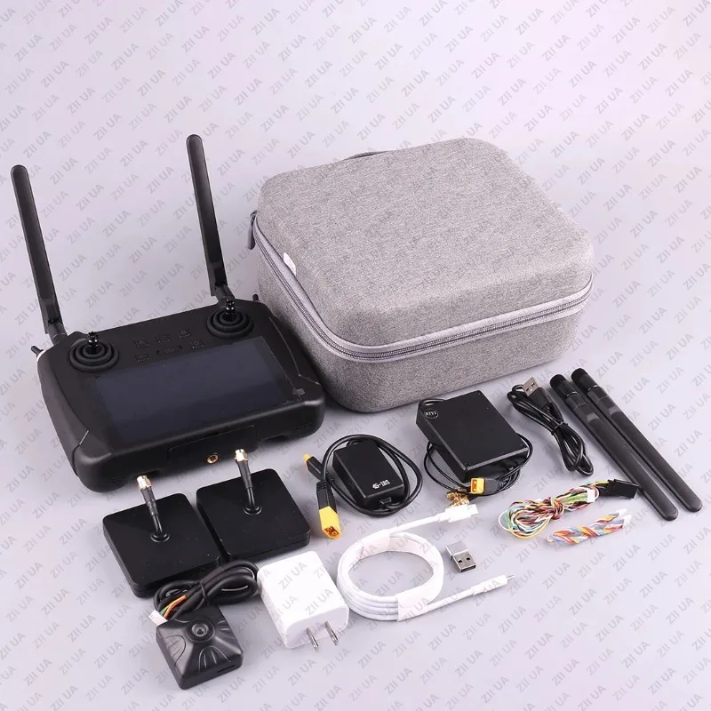 SIYI MK15 Industry Edition Handheld Ground Station 30KM HD Bright Screen Remote Control for Drone & Vessel Monitoring