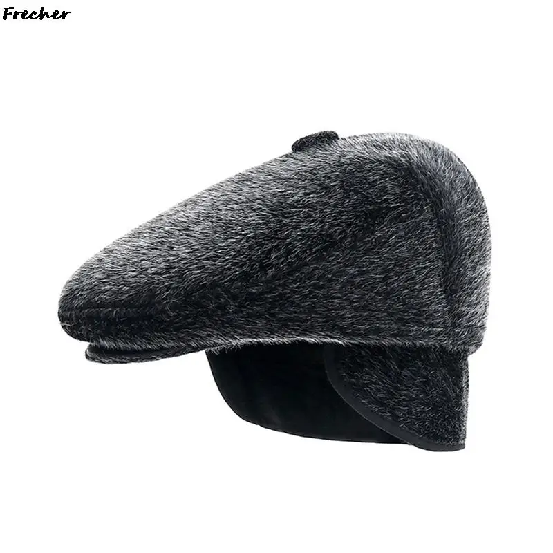 Winter Men Newsboy Caps Retro Driving Cabbie Cap British Painters Hats Warm Wool Berets Gorras Male Classic Hats Cool