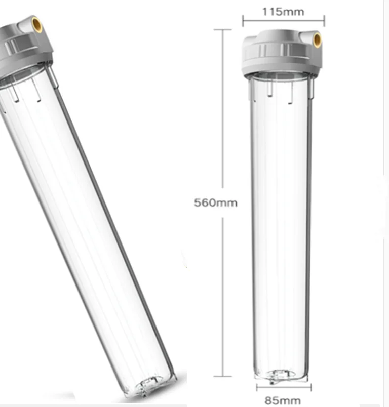 20-inch filter bottle pre-filter 4 points 6 points transparent shell barrel business large flow water purifier universal