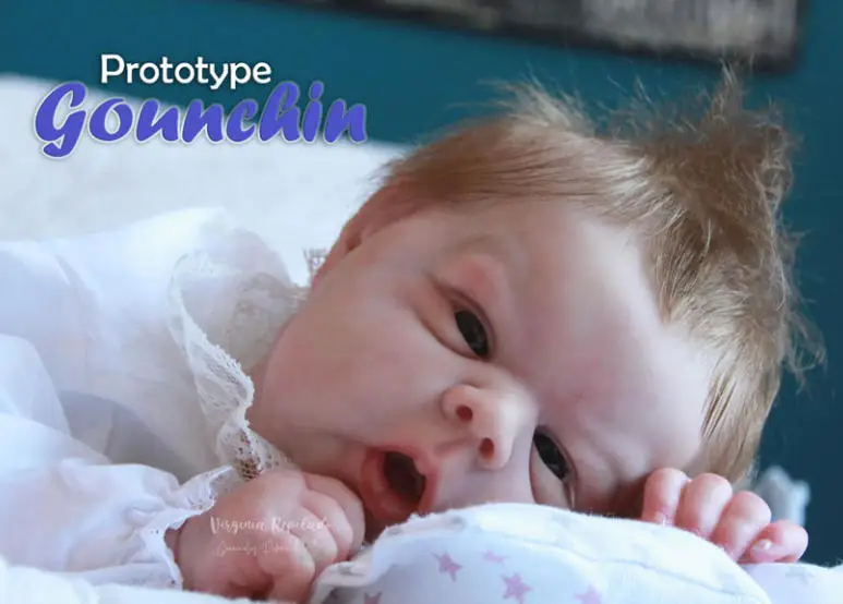 

Набор для создания куклы NPK 20 дюймов Reborn Gounchi: неокрашенный комплект с тканевым телом и глазами, для самостоятельной сборки