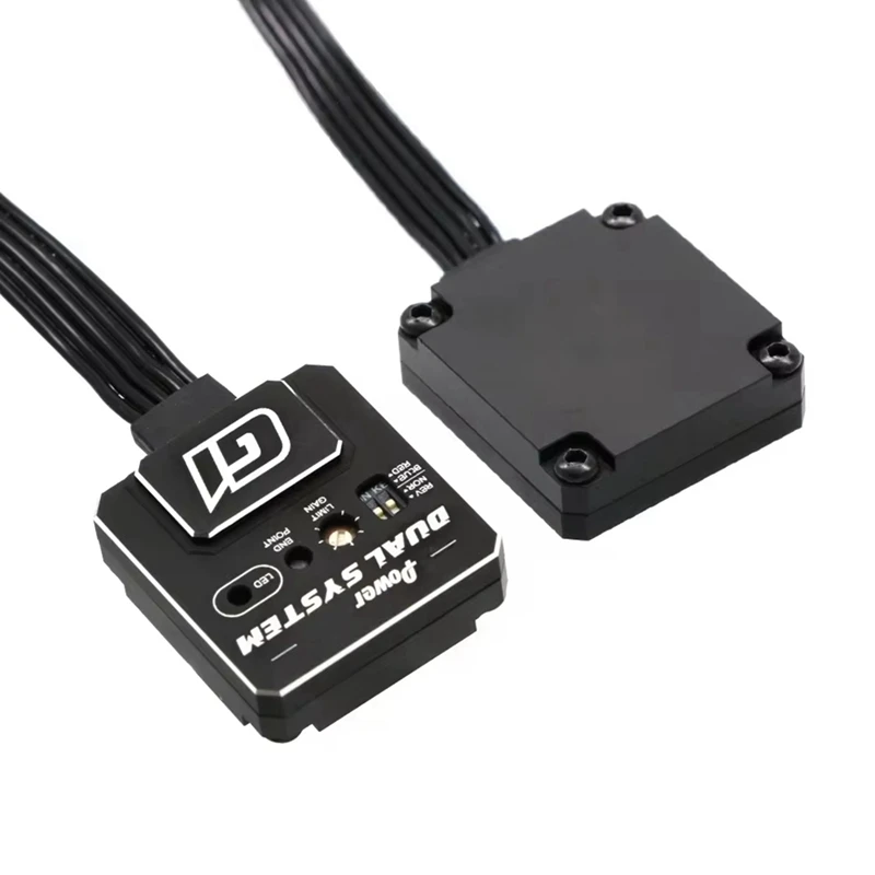 Giroscopio de coche G1 RC, sistema Dual, giroscopio de carreras, caja de Metal CNC para piezas de coche RC, actualización de montaje DIY