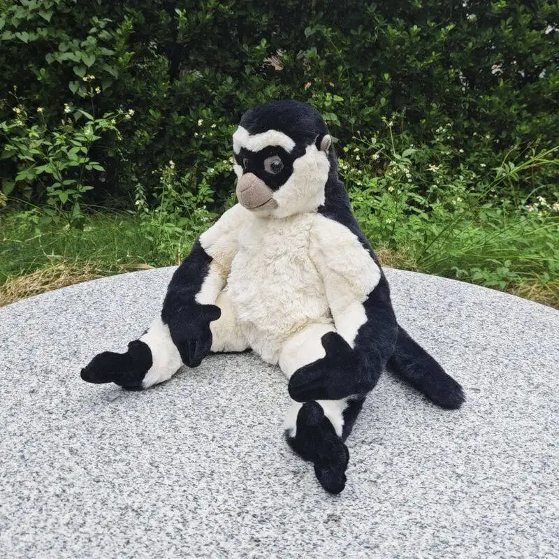 

Simulation Animal Long Tailed Leaf Monkey Doll Cute Black Monkey Doll Plush Toy Holiday Gift Decoration 43x28cm DY10444