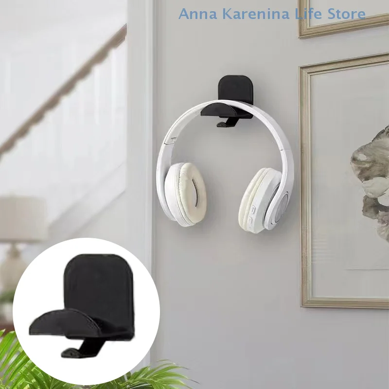 

1PC Multifunction Wall-mounted Computer Headset Holder Without Punching Headphone Stand Storage Hook Desktop Display Rack