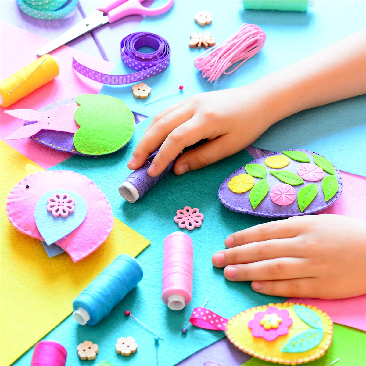 Новые 40 шт. квадраты из фетровой ткани DIY ремесленные изделия из фетра разные цвета текстильные нечеткие ткани для шитья скрапбуков