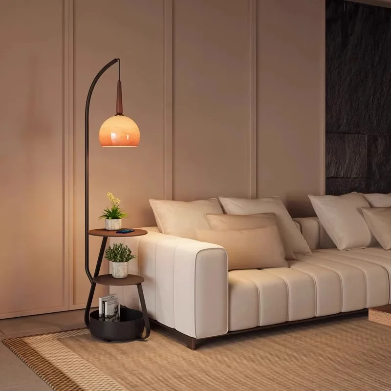 Medieval Floor Lamp, High-end Bedroom Next To The Sofa Living Room, Bedside Table, Integrated Wireless Charging Desk Lamp