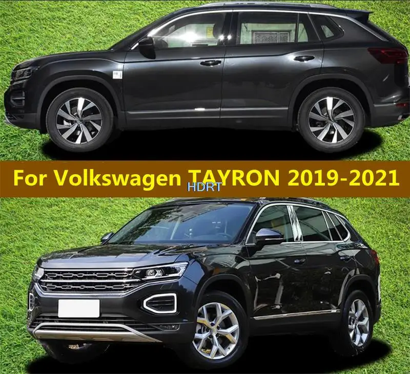 

Для Volkswagen VW TAYRON 2019-2021 Автомобильная Декоративная полоса из нержавеющей стали B C средняя центральная колонка из поликарбоната отделка окна Декоративная полоса наклейка