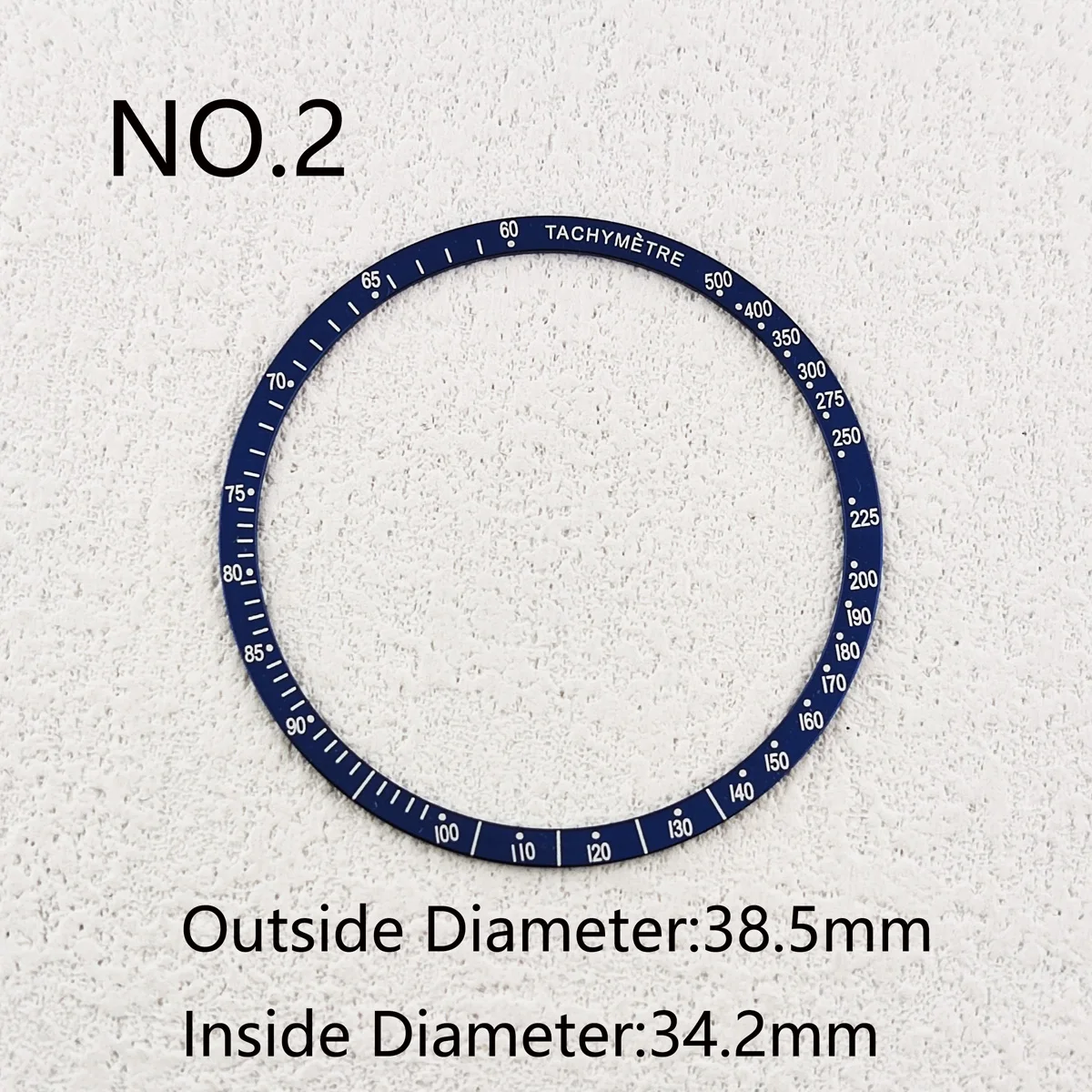 38.5mm For OMEGA Speedmaster Flat Aluminum Bezel Insert Rings Watch Cases Replace Accessories Watches Parts