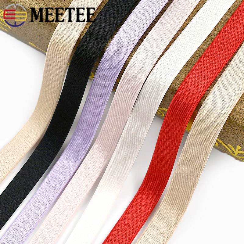 5/10M Elasticity Belt Bias for Underwear Bra Strap 6/8/10/15mm Polyester Elastic Band Sewing Rubber Bands Stitching Supplies view 5