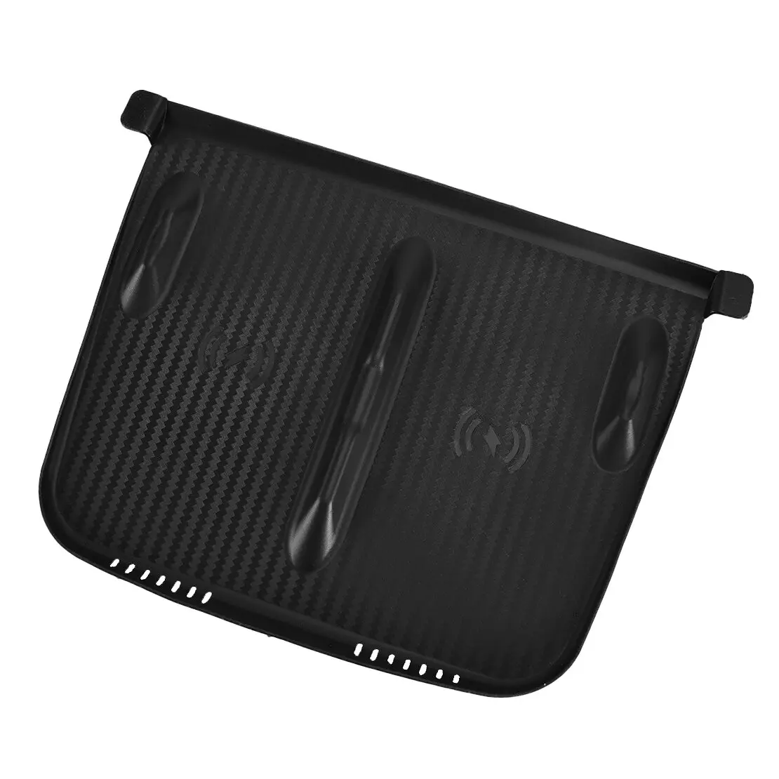 

Car Auto Center Console Wireless Charging Silicone Pad Mat Cover Fit for Tesla Model Y 3 2021-2024 Black
