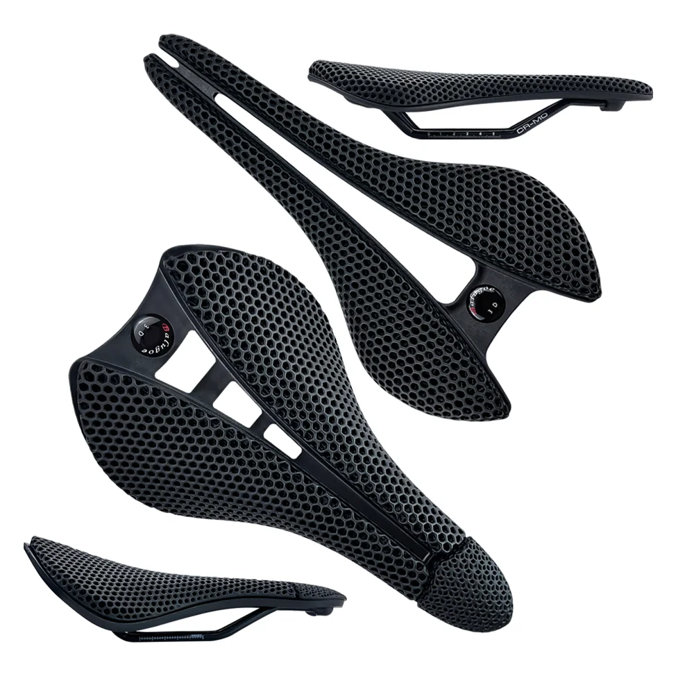 

Universal 6x6MM Rigid Bow Elasticity 3D Printed Road Bike Saddle Honeycomb Mountain Saddle Comfortable Leisure Hollow Breathable