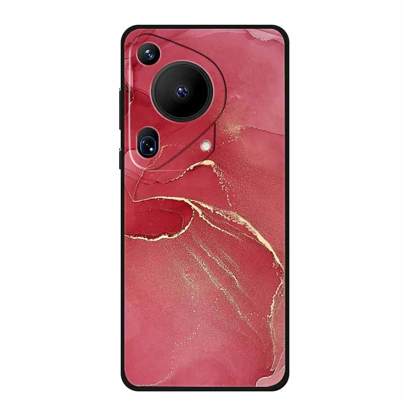 Para Huawei pura 70 Funda trasera suave de TPU para HUAWEI P30 P40 P50 P60 Pro Plus Ultra P 60 50 40 30 cubiertas de mármol de arte Colurful