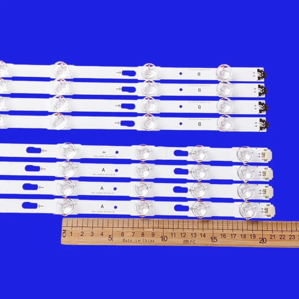 LED Backlight Strip For  CY-GK043HGAV1H V6DU-430DCB-R2 UE43MU7000 UE43KU7000 UN43KU6000 UE43MU6100