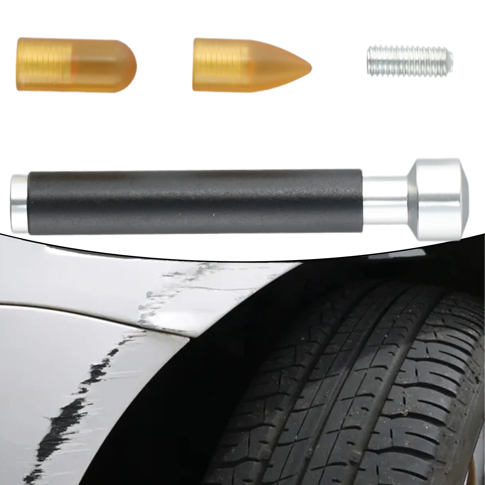 

Black Dent Hammer Paintless Repair Tools Accessories Body Car Pen Ding Replacement Head High Quality Practical