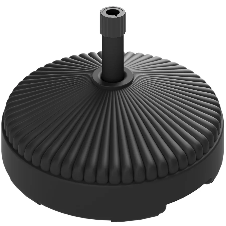

Round Patio Umbrella Base Holder Heavy Duty Outdoor Umbrella Stand Base Filled Up to 62lbs with Stand or 51lbs with Water for