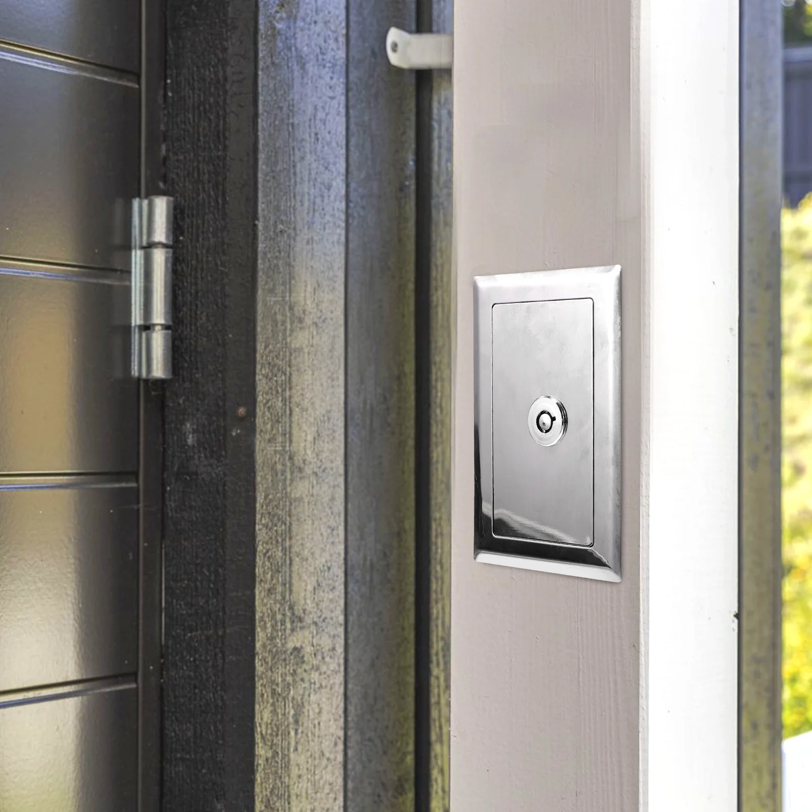 Caja de interruptores de Control remoto, interruptores de botón, llave de liberación de emergencia para exteriores, timbre, Kit de reparación de garaje, sistema de plástico