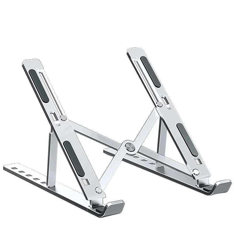 حامل كمبيوتر محمول معدني قابل للطي، حامل كمبيوتر محمول قابل للتعديل، حامل كمبيوتر محمول، حامل كمبيوتر لوحي، حامل سطح المكتب، ملحقات الكمبيوتر المحمول ﻿