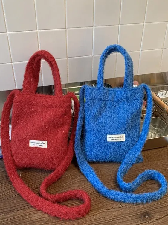 Flay Plu Mobile Phone Bag Crossbody Cisas New Year Red High-End Autumn Winter  Bag Casual Simple Sle ex