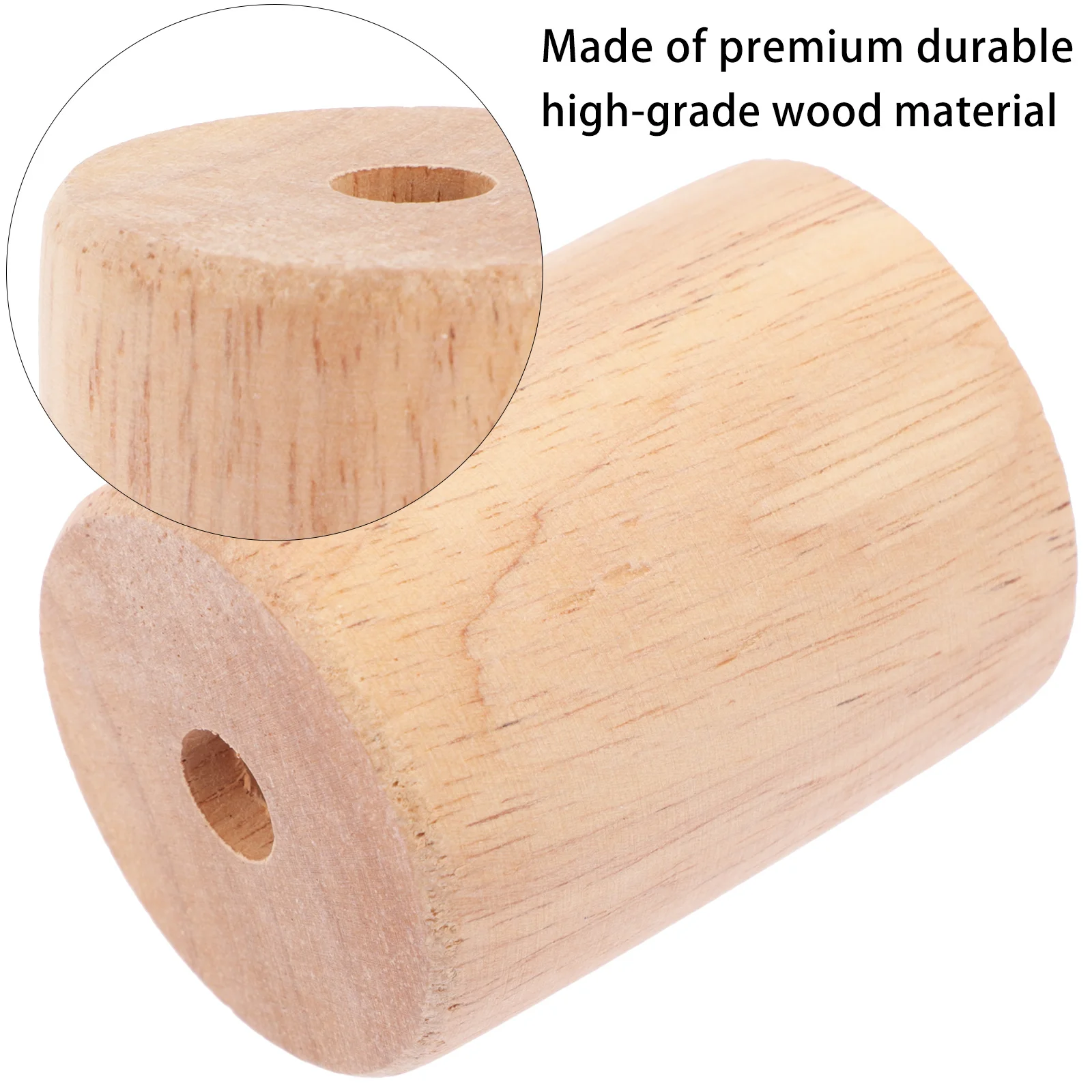 2 قطعة قضيب خشبي مجوف قضيب مجوف لليلة ضوء حامل الجدول ملحقات المصابيح خشب متين قاعدة مستديرة لوازم المصابيح