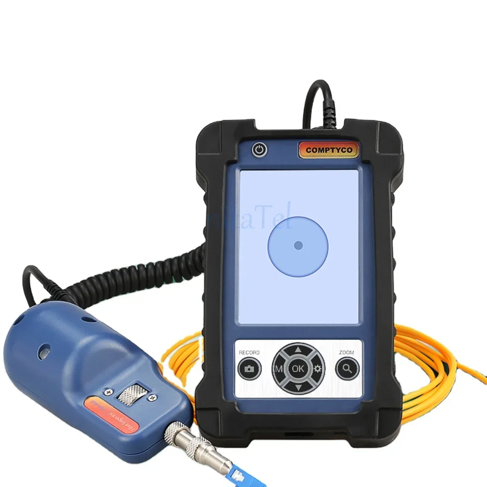 Optical Fiber End Face High End Detector Optic Microscope FTTH Video Inspection Probe Fiber Inspector LCD  APC UPC