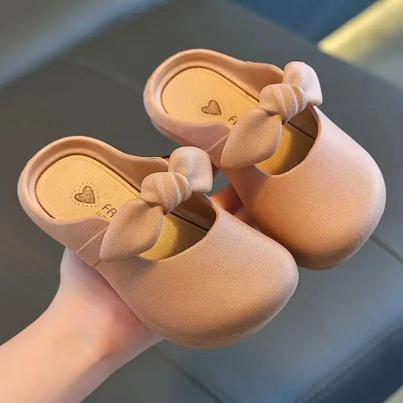 Summer Cute Bow Princess Girls Sandals Non-slip Soft Sole Outdoor Anti-collision for Baby and Children