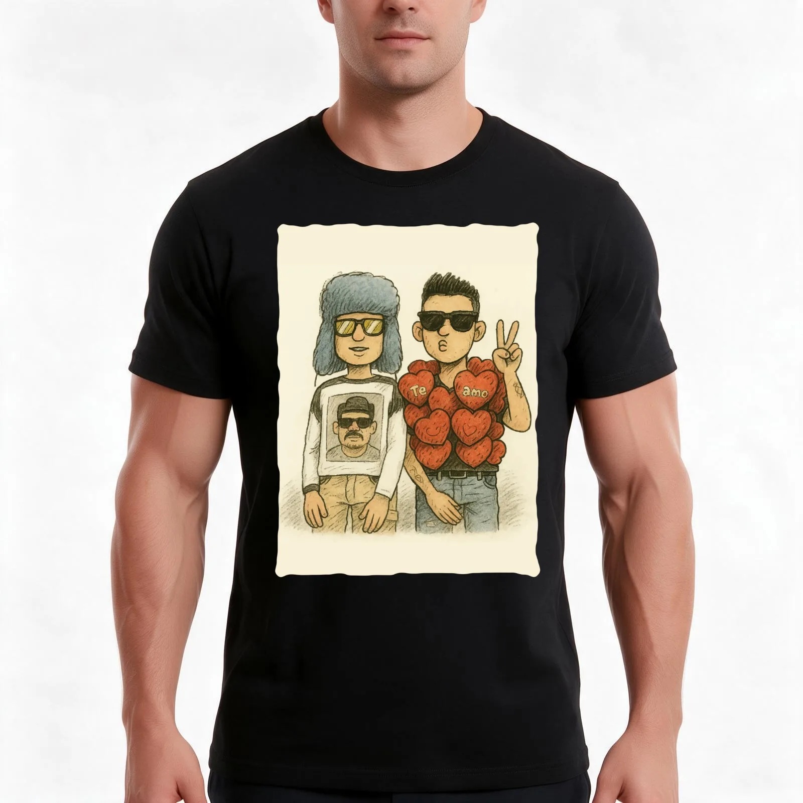 Copy of catriel y paco amoroso, ca7riel tiny desk T-Shirt, Summer Casual Cotton Tee, Oversized Streetwear Tops, Unisex Men Women