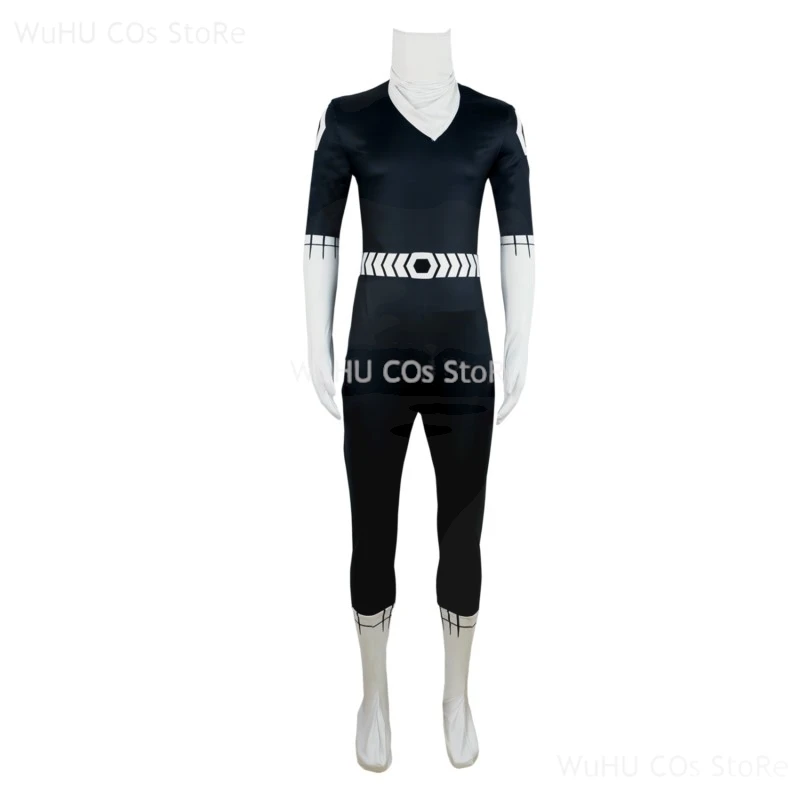 

Ranger Reject Sentai Daishikkaku Hibiki Sakurama Anime D Cosplay Costume Black Uniform Cosplay Halloween Party Fight Jumpsuit