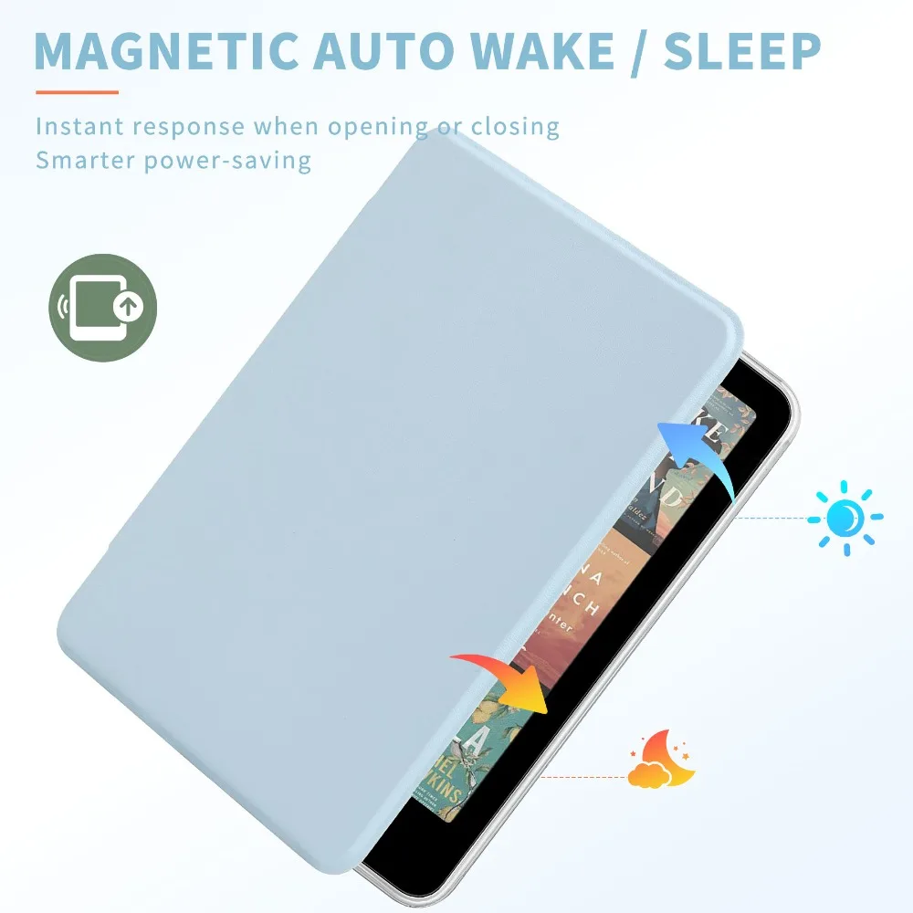 Case For Kindle Paperwhite 2024 12th Generation and Colorsoft 7 Inch Model No. SA569P SA568B with Hand Strap Auto Sleep/Wake