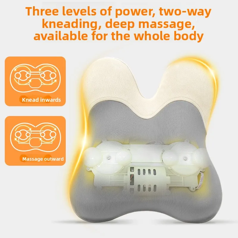 3D Three-dimensional Massager Full Body Massager Household Rechargeable Hot Compress Multi-functional Neck Massage Pillow