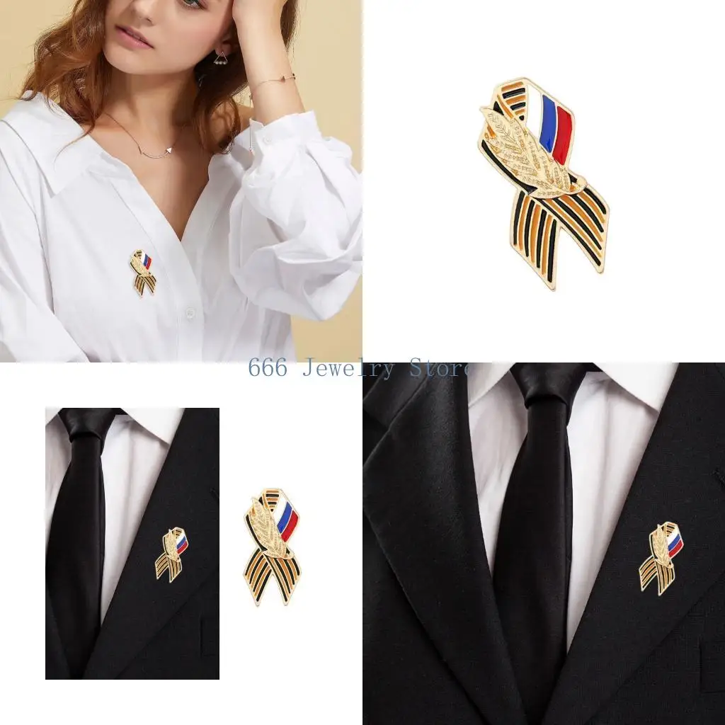 F2TD Sturdy Day Lapel Pin Symbolizing Honors And Courage