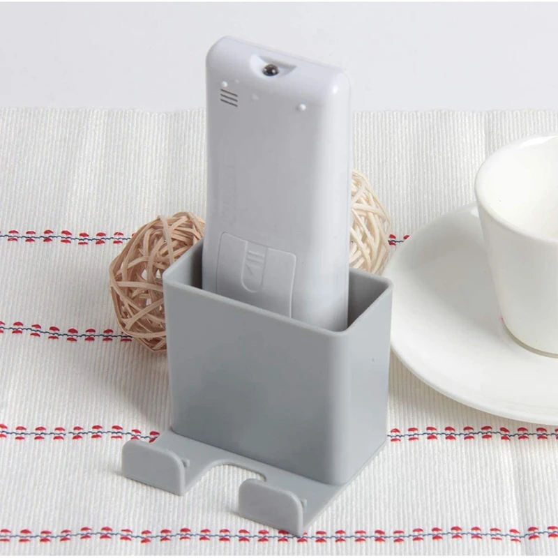 ELEC-6 Pack Самоклеящийся держатель для пульта дистанционного управления Настенное крепление Многоразовый универсальный органайзер для медиа-органайзера Коробка для хранения пульта дистанционного управления для телефона