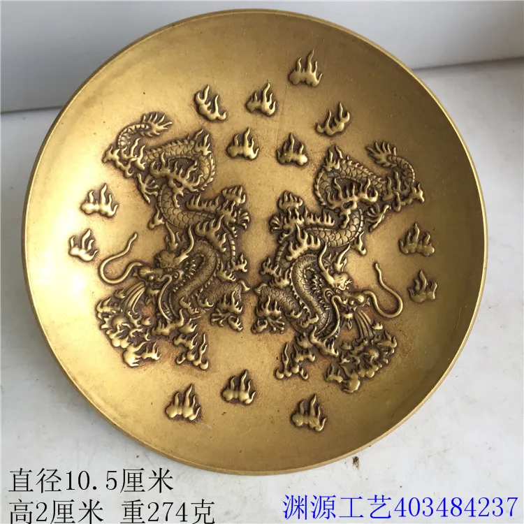 

Тарелка на день рождения Shuanglong из чистой меди, разные коллекции, белая медь, посеребренная чайная тарелка, ручка для мытья, декоративное ремесло