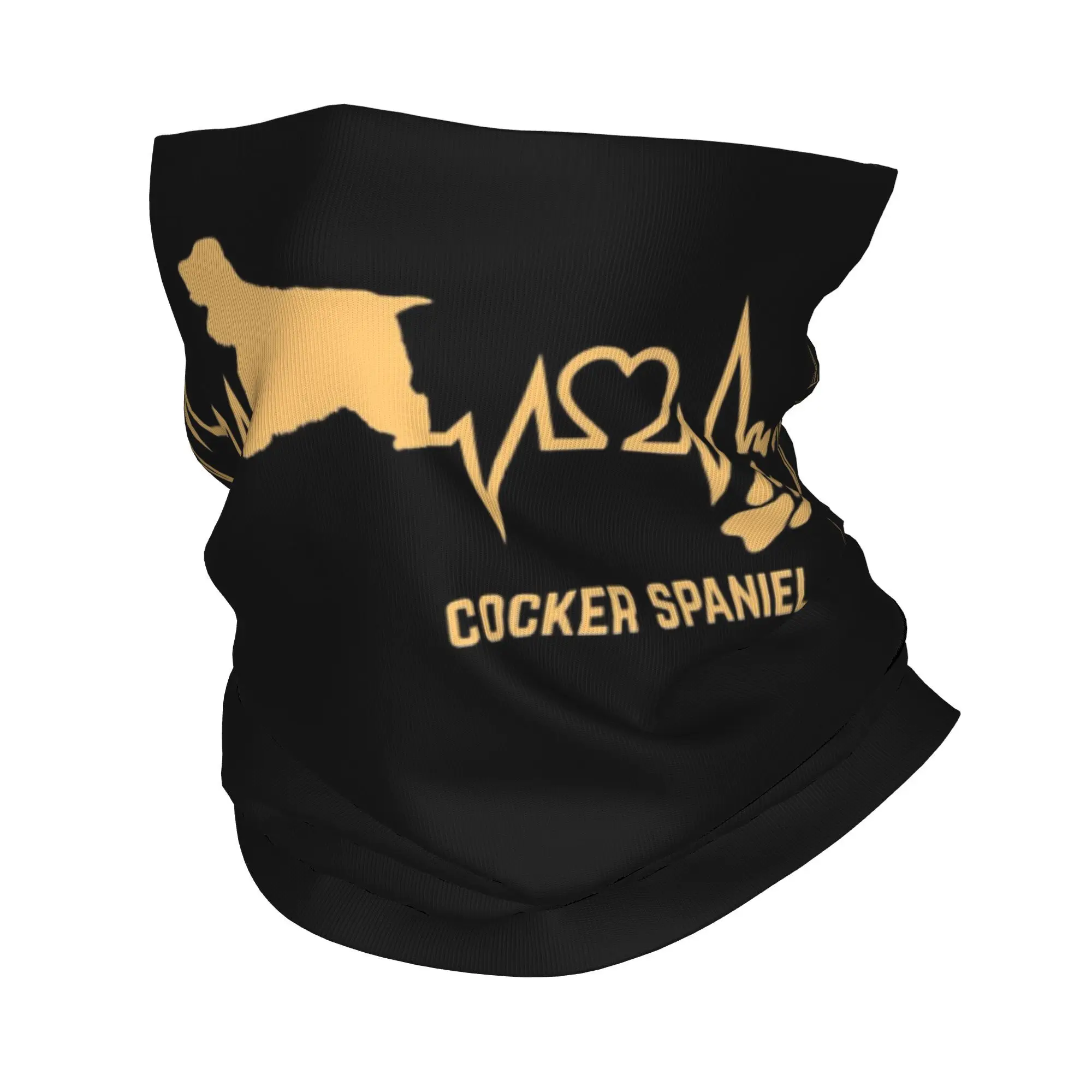 كوكر الذليل الكلب عاشق نبضات القلب ECG نبض الحيوانات الأليفة تولد باو باندانا غطاء الرقبة المطبوعة التفاف وشاح متعدد الوظائف أغطية الرأس الجري