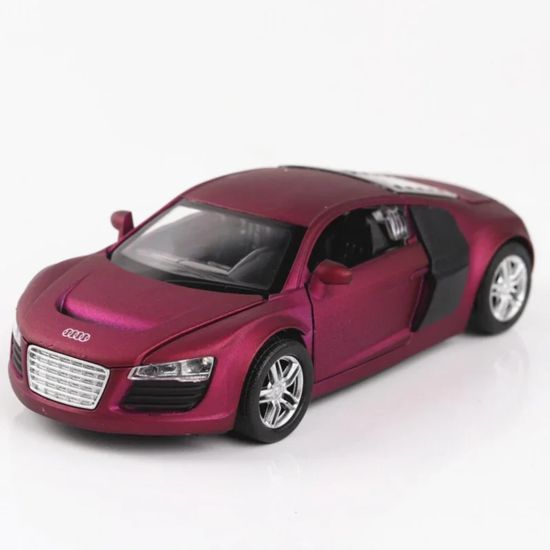 1:32 أودي R8 كوبيه سبيكة سيارة رياضية نموذج دييكاست ولعبة المركبات المعدنية نموذج سيارة للأطفال Presen A15 موضة Ornam #4