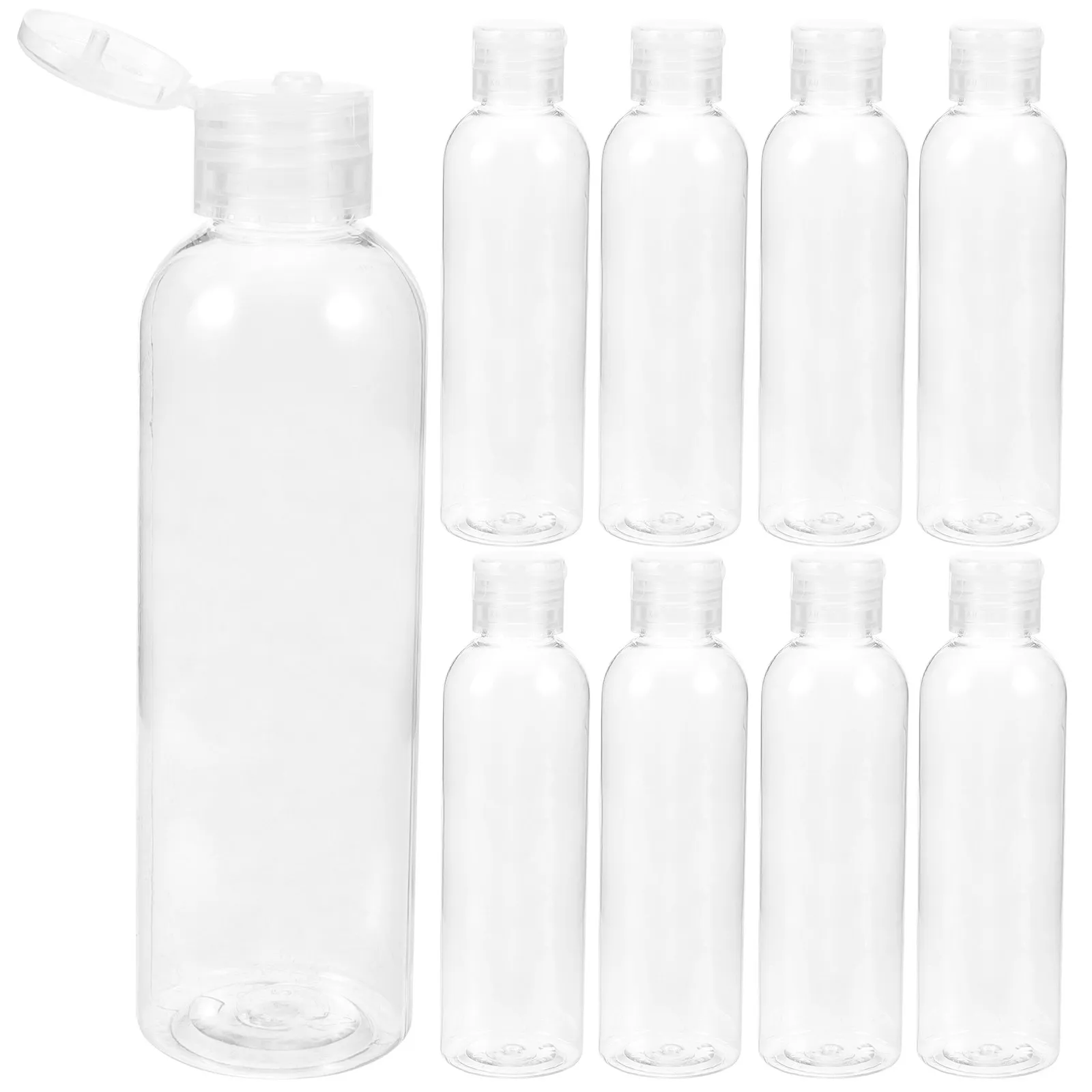 10 Uds. Botellas de viaje de tamaño pequeño, contenedores de artículos de tocador ligeros, contenedores de viaje a prueba de fugas para champú, loción y acondicionador