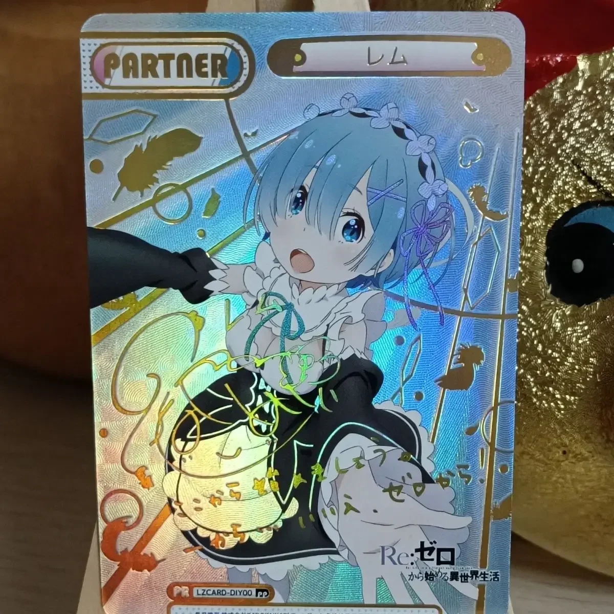 Re:Life in A Different World From Zero Rem Emilia Figure Memorial Collection Flash Card Anime Periphery Fans Birthday Gift