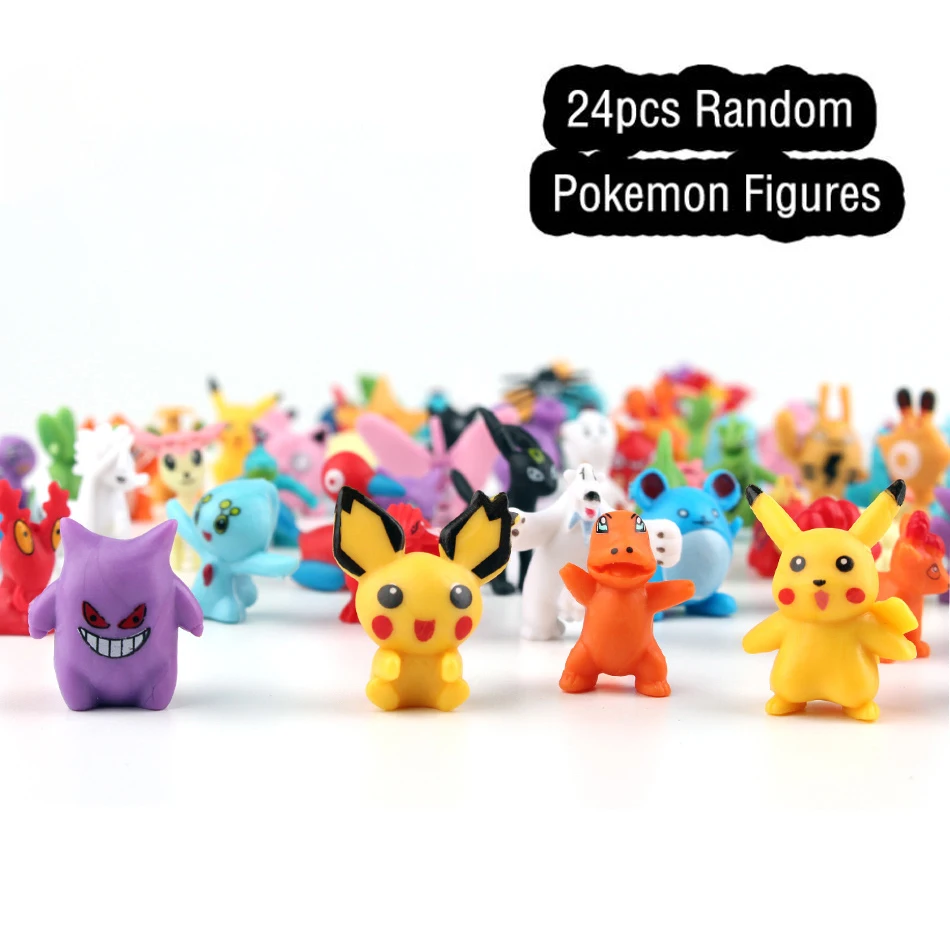 24 قطعة البوكيمون أنيمي الشكل البسيطة بيكاتشو Pokeball جيب الوحش لعبة نموذج كزة قزم الذهاب الطفل الاطفال الصبي هدية عيد ميلاد #2
