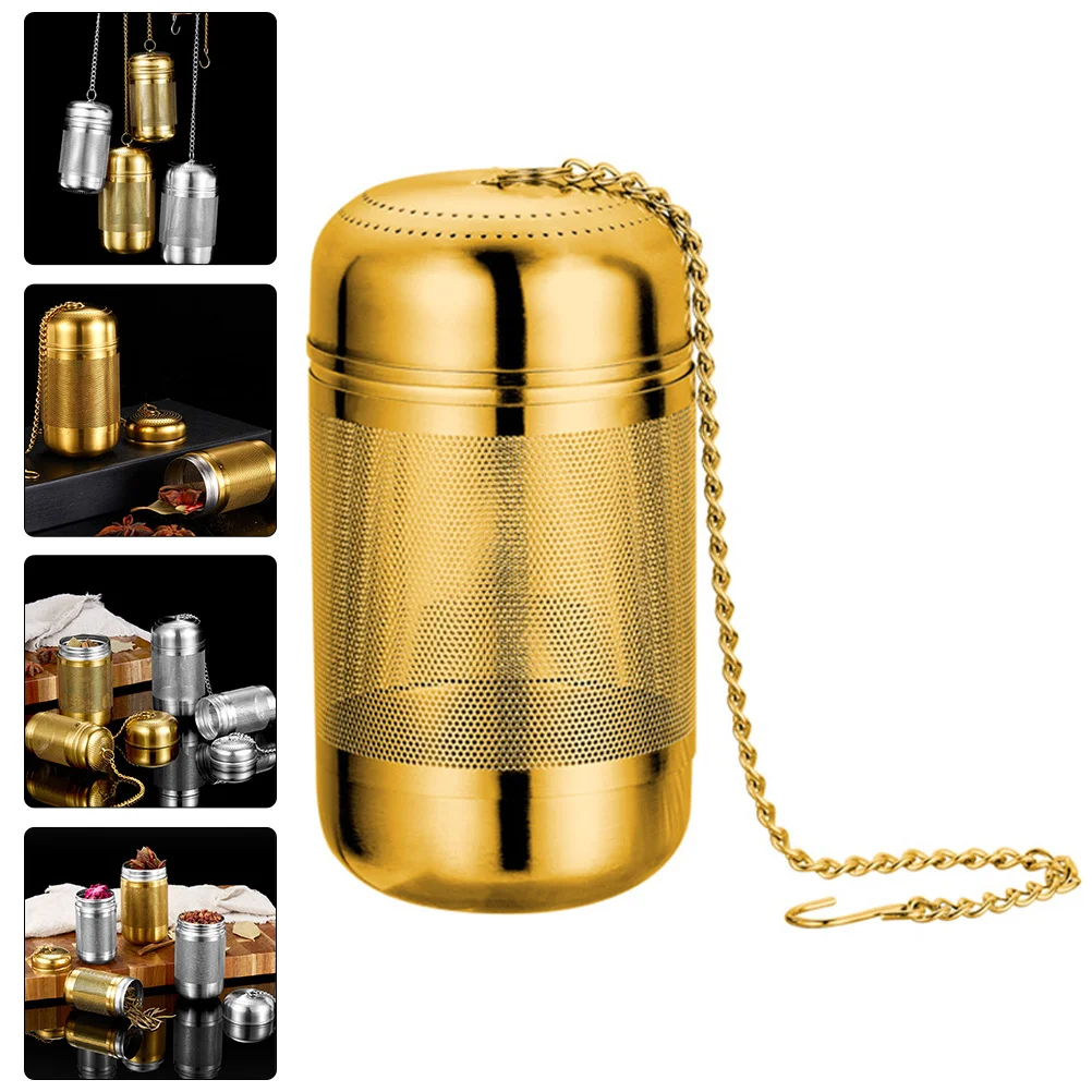 

Seasoning Infuser Ball Stainless Steel Tea Filter For Herb Soup Brine Chinese Medicine Reusable Fine Mesh Strainer Hanging