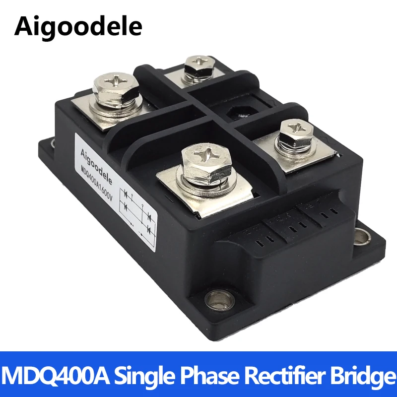 MDQ 400A 1600V Single Phase Rectifier Bridge Module  High Power Diode Module 1 Phase Diode Metal Case Bridge Rectifier
