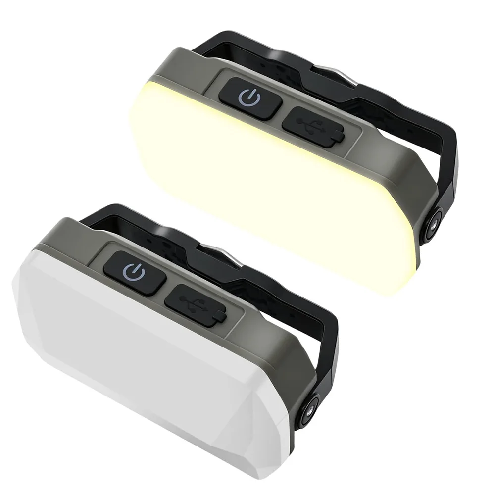Camping Lights Rechargeable LED Camping Lantern 3 Lighting Color Dimmable Portable Work Light With Magnetic For Emergency