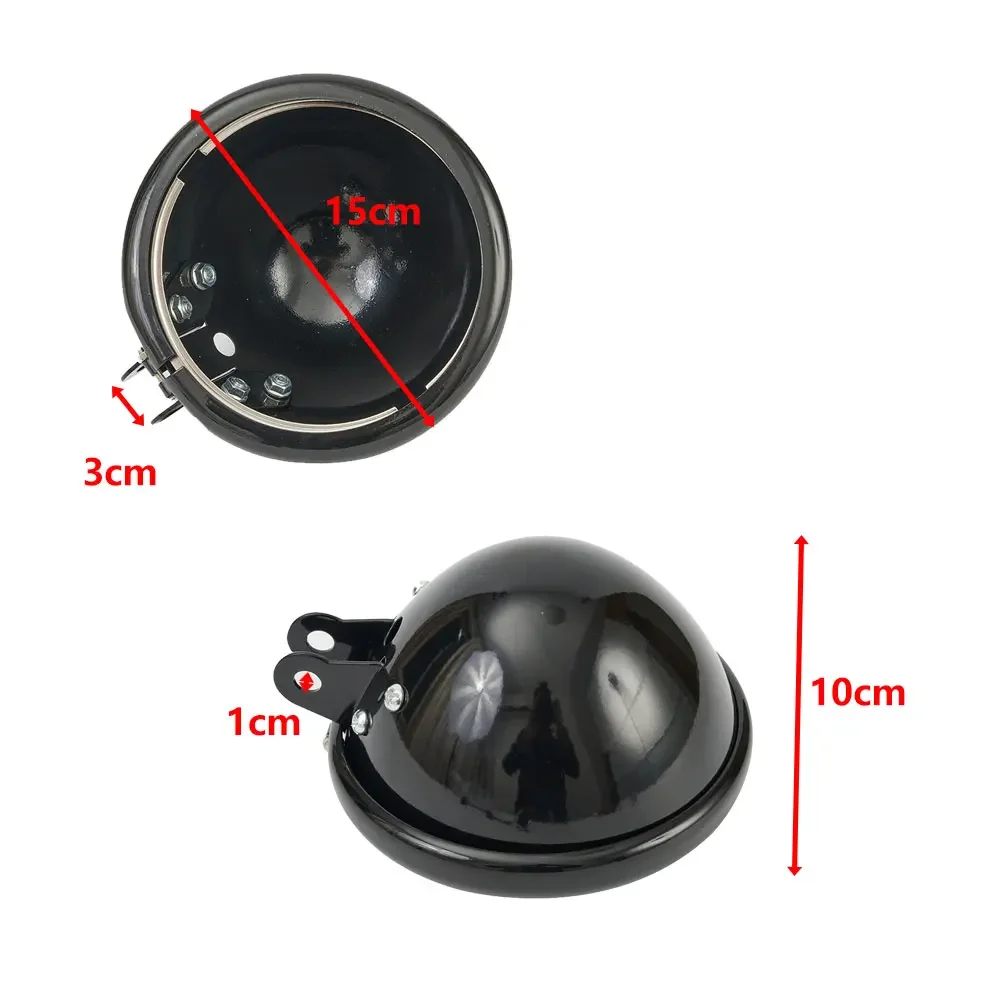 5.75In Motorcycle Headlight Cover Shell Headlamp Mount Housing Bracket For FXST For FXSTB For FXSTC For FXSTD For VRSCB