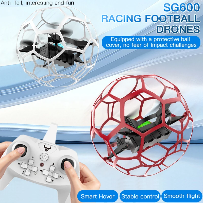 

New SG600 MAX RC RACING FOOTBALL DRONE Kids Flight Training 2.4G Remote Control Drone Brushless RC Quadcopter Toy Gift SG600 PRO